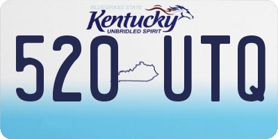 KY license plate 520UTQ