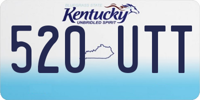 KY license plate 520UTT