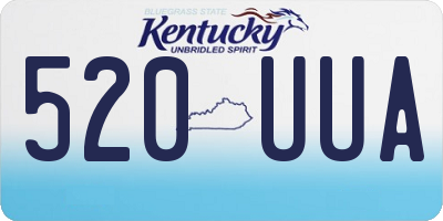 KY license plate 520UUA
