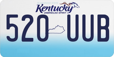 KY license plate 520UUB