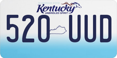 KY license plate 520UUD