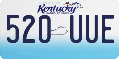 KY license plate 520UUE