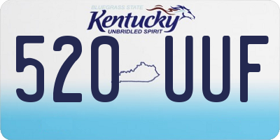 KY license plate 520UUF