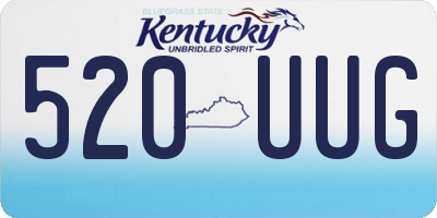 KY license plate 520UUG