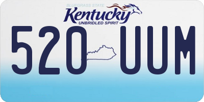 KY license plate 520UUM