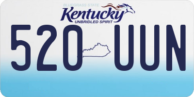 KY license plate 520UUN