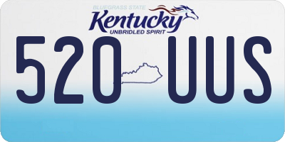 KY license plate 520UUS
