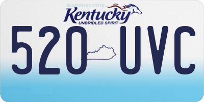 KY license plate 520UVC
