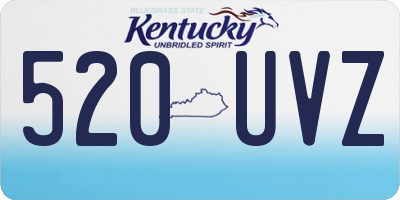 KY license plate 520UVZ