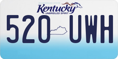 KY license plate 520UWH