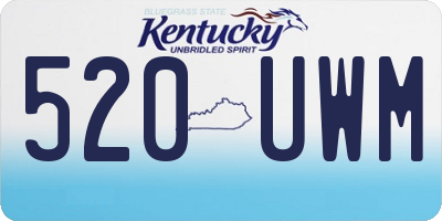 KY license plate 520UWM