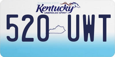 KY license plate 520UWT
