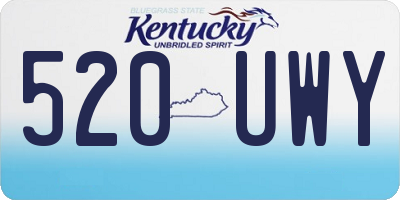 KY license plate 520UWY
