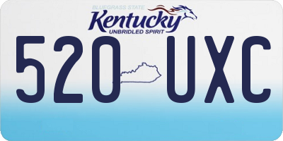 KY license plate 520UXC
