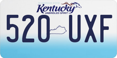 KY license plate 520UXF