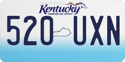 KY license plate 520UXN