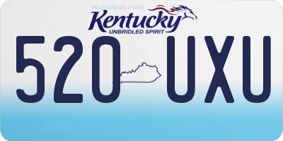 KY license plate 520UXU