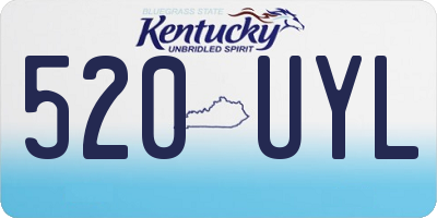 KY license plate 520UYL