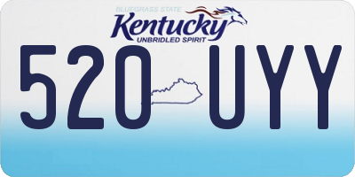 KY license plate 520UYY