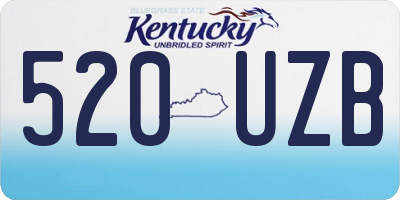 KY license plate 520UZB