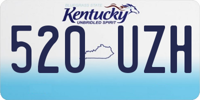 KY license plate 520UZH