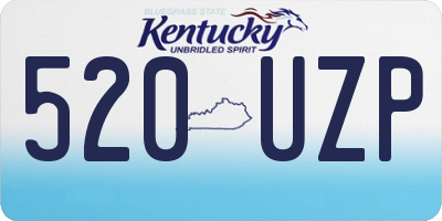 KY license plate 520UZP