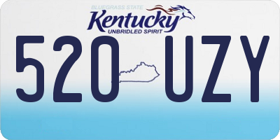 KY license plate 520UZY