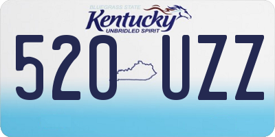 KY license plate 520UZZ