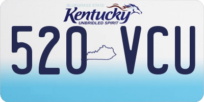 KY license plate 520VCU
