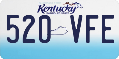 KY license plate 520VFE