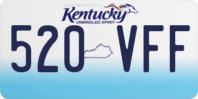 KY license plate 520VFF