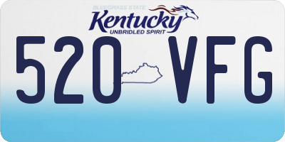 KY license plate 520VFG