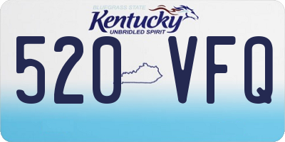 KY license plate 520VFQ