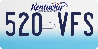 KY license plate 520VFS