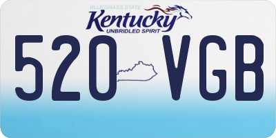 KY license plate 520VGB