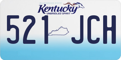 KY license plate 521JCH