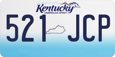 KY license plate 521JCP