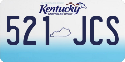 KY license plate 521JCS