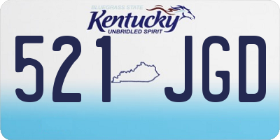 KY license plate 521JGD