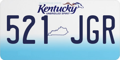KY license plate 521JGR