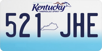 KY license plate 521JHE