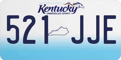 KY license plate 521JJE