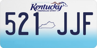 KY license plate 521JJF