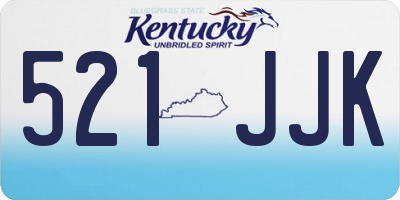 KY license plate 521JJK