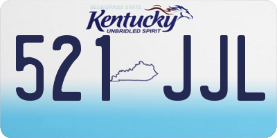 KY license plate 521JJL