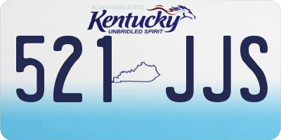 KY license plate 521JJS