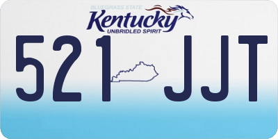 KY license plate 521JJT