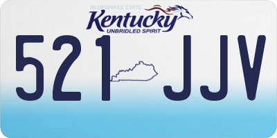 KY license plate 521JJV