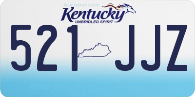 KY license plate 521JJZ
