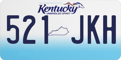 KY license plate 521JKH